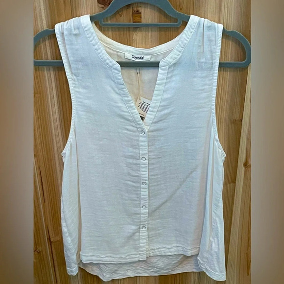 SPLENDID | Ruby Sleeveless Tank Top (Sz L) - Picture 3 of 6